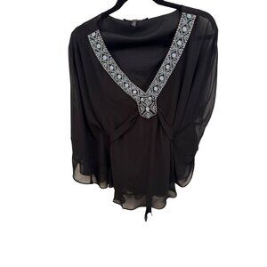 White House black market dressy blouse size M